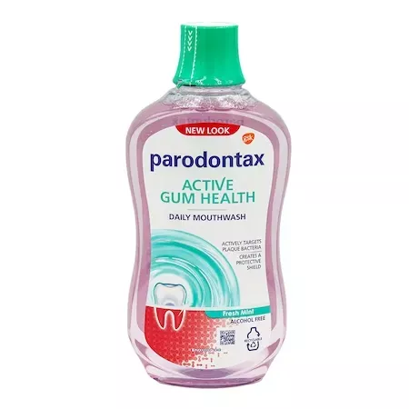 Apa de gura fara alcool Parodontax Active Gum health,  500ml, GSK