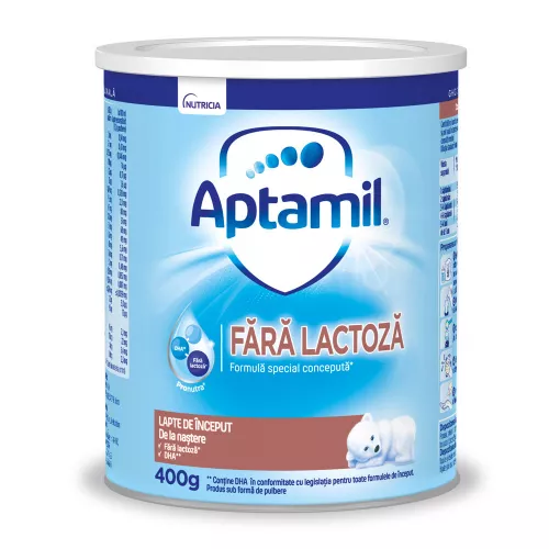 APTAMIL 0+ lapte fara lactoza  400g