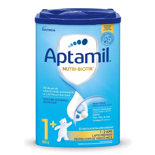 Lapte praf Aptamil 1+, 800g, Nutricia