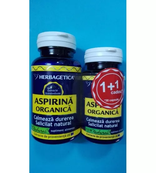 Aspirina organica x 60cps+30cps(Herbaget