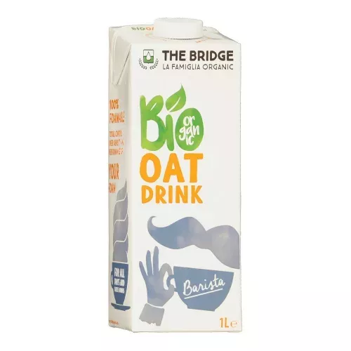 Lapte vegetal bio de ovaz Barista, 1L, The Bridge
