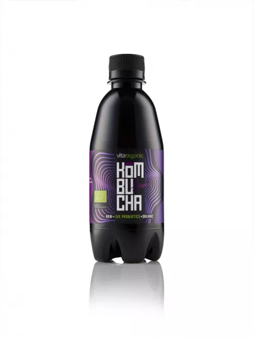 Bautura kombucha cu aronia Bio, 330ml, Vita Organic