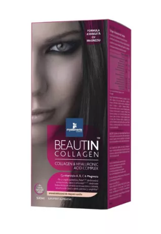 Beautin Collagen Capsuni&Vanilie + Mg x 500g (My Element)