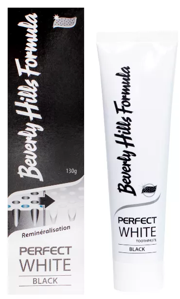 Pasta de dinti Perfect White Black, 100ml, Beverly Hills