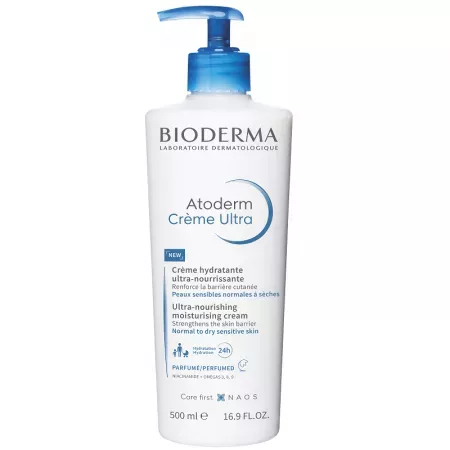Crema hidratanta parfumata Atoderm Ultra, 500ml, Bioderma