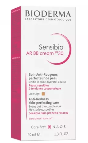 Crema Sensibio AR BB, SPF 30, 40 ml, Bioderma