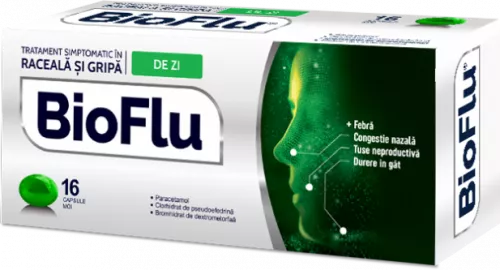 Bioflu, 16 capsule moi, Biofarm
