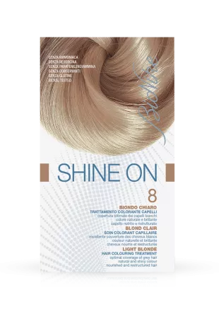 Vopsea tratament pentru păr Shine On, culoare blond deschis 8, BioNike