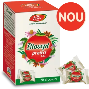 Biosept protect A34, 20 dropsuri, Fares