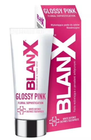 Pasta de dinti Pro Glossy Pink, 75ml, Blanx