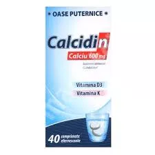 Calcidin Ca 600mg+vit.D3+vit.K 40cp.eff
