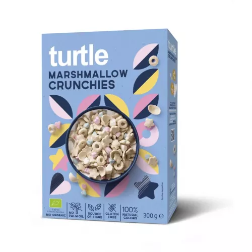 Cereale crocante Marshmallow Bio, Turtle, 300 g, Managis