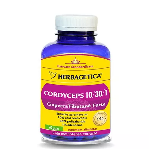 Cordyceps 10/30/1 x 120cps (Herbagetica)