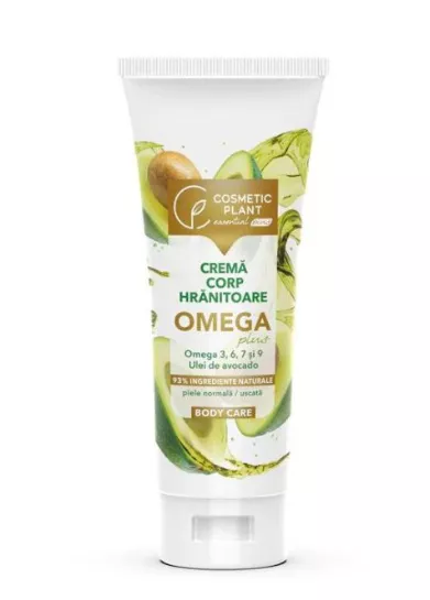 Crema Corp hranitoare cu omega 3,6,7,9 Si ulei de avocado, 200ml, Cosmetic Plant