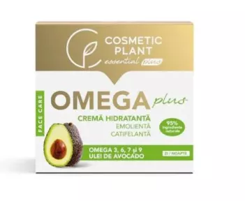 Crema hidratanta emolienta si catifelanta Omega Plus cu Omega 3, 6, 7, 9 si ulei de avocado, Cosmetic Plant