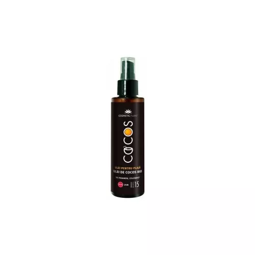 Ulei pentru plaja spray cu ulei de Cocos Bio SPF15, 150 ml, Cosmetic Plant