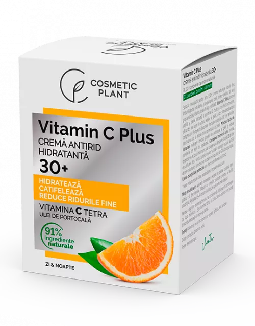 Crema antirid hidratanta 30+ Vitamin C Plus, 50 ml, Cosmetic Plant