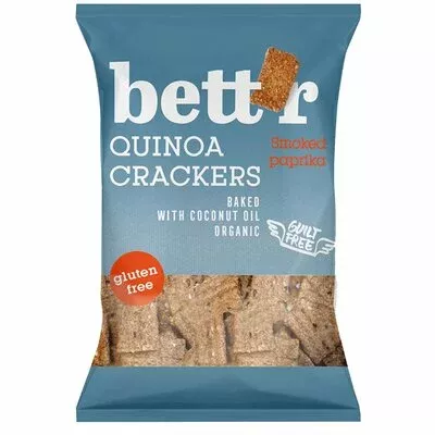 Crackers eco cu quinoa si boia fara gluten, 100g, Bettr