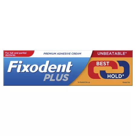 Crema adeziva pentru proteza dentara Fixodent Plus Best Hold, 40g, P&G