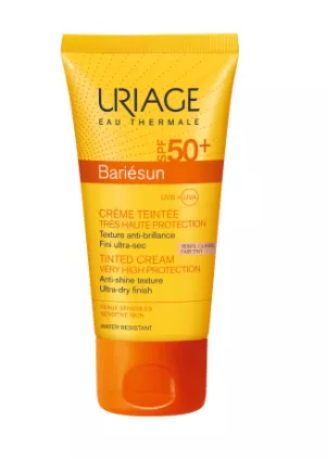 Crema colorata cu protectie solara SPF 50+, Fair, Bariesun, 50 ml, Uriage