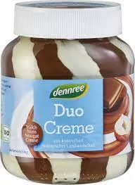 Crema duo ciocolata cu alune si lapte ECO, 400 g, Dennree