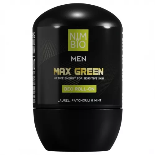 Deodorant roll-on natural pentru barbati Max Green, 50 ml, Nimbio