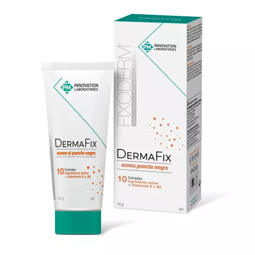 DermaFix Gel acnee, puncte negre, 50g, Innovation Laboratories