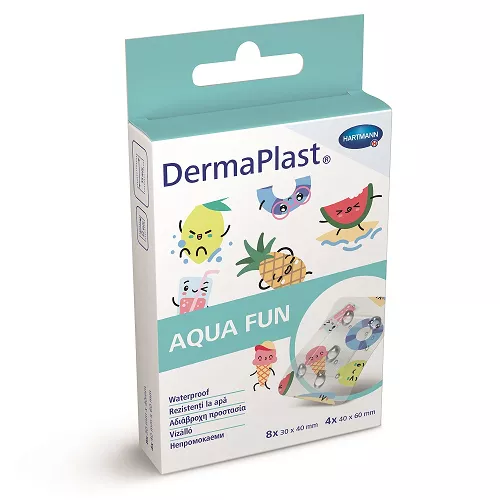 Dermaplast  Aqua Fun Kids plasturi rezistenti la apa 2 marimi x 12buc (Hartmann)