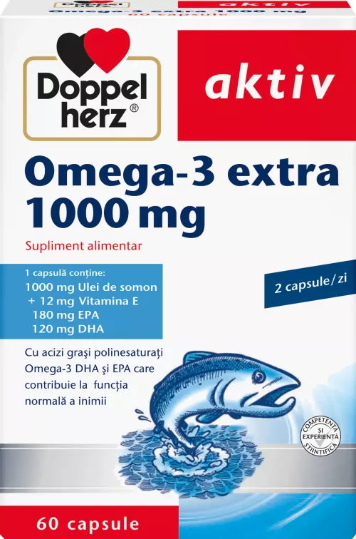 Omega 3 extra 1000 mg, 60 capsule, Doppelherz