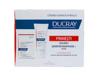 DUCRAY Anaphase+Sampon 100ml+ Anacaps Progresiv 30cps (Promo)