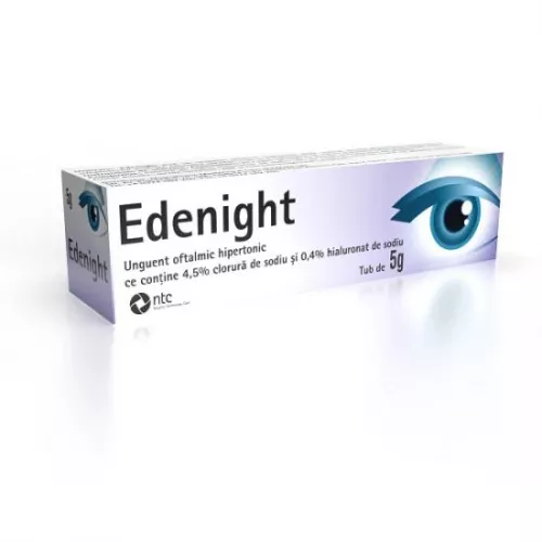 Unguent oftalmic hipertonic Edenight, 5 g, NTC