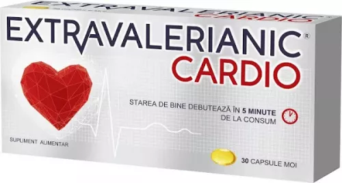 Extravalerianic Cardio, 30 capsule moi, Biofarm