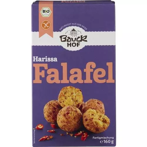Falafel Harissa cu ardei si chilli ECO, 160g,  Bauck Hof
