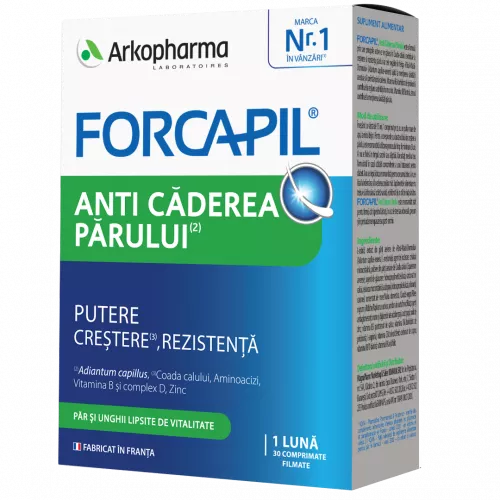 Forcapil anti-chute, 30 comprimate, Arkopharma