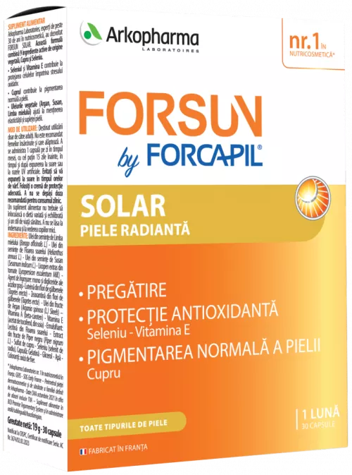 Forcapil Forsun Solar, 30 capsule, Arkopharma 