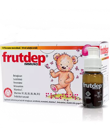 Frutdep Immuno solutie orala, 10 flacoane, Dr. Phyto