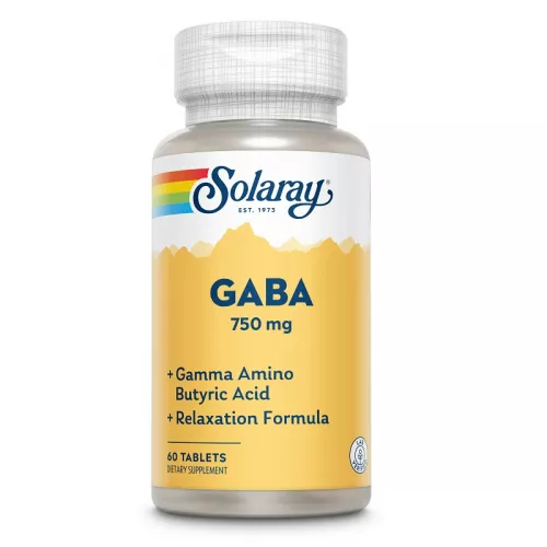 Gaba 750mg, 60 tablete, Solaray