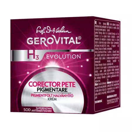 Corector pete pigmentare H3 Evolution, 50 ml, Gerovital 226