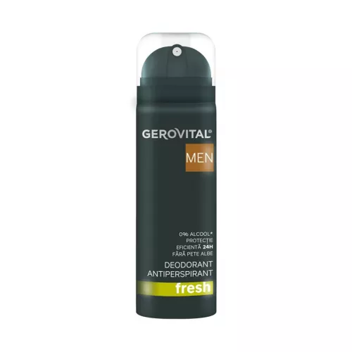 Deodorant antiperspirant Fresh, 150ml, Gerovital Men 3722