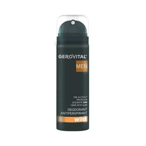 Deodorant antiperspirant Wild, 150ml, Gerovital Men 3725