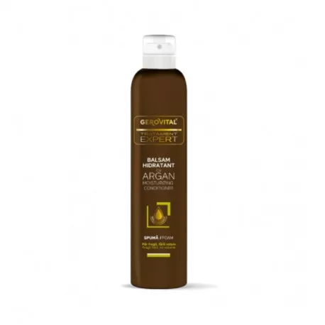 Balsam spuma hidratant cu ulei de argan, 200ml, 37770, Gerovital Tratament Expert