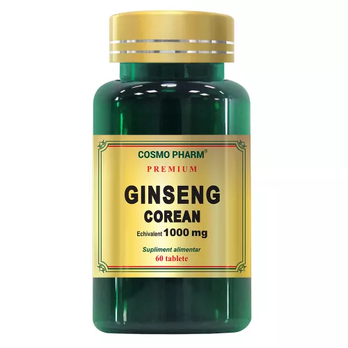 Ginseng corean, 60 tablete, Cosmopharm