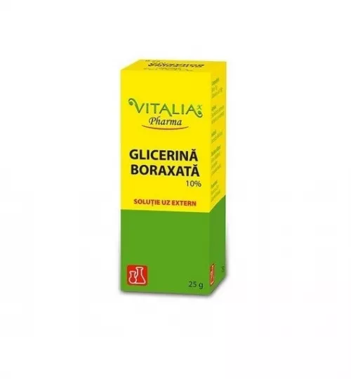 Glicerina boraxata 10%, 25g, Vitalia