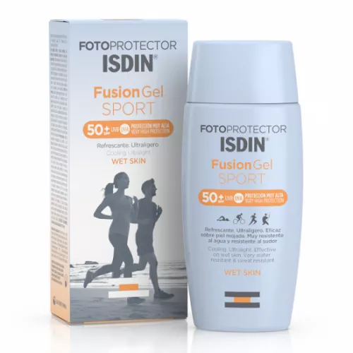 Gel protectie solara pentru corp SPF50 Fusion Gel Sport, 100 ml, ISDIN