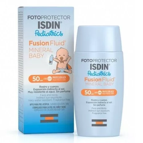 Fluid mineral protectie solara pentru copii SPF50 Fusion Fluid, 50 ml, ISDIN