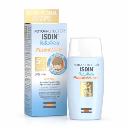 Crema protectie solara fata copii SPF50 Pediatrics Fusion Water, 50 ml, ISDIN