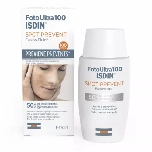 Fluid protectie solara fata SPF50+ Spot Prevent Fusion Fluid, 50 ml, ISDIN