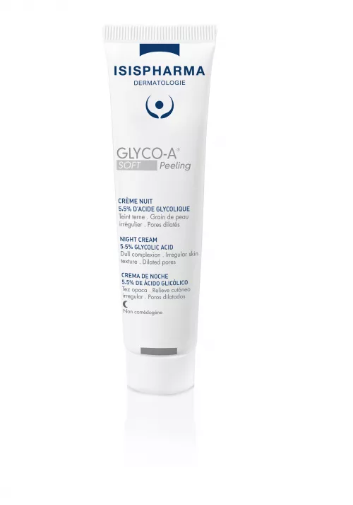 Crema de noapte Glyco-A 5.5% acid glicolic, 30ml, Isis Pharma