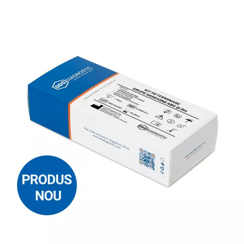 Kit de determinare grupe sanguine AB0 si Rh, 1test, DDS