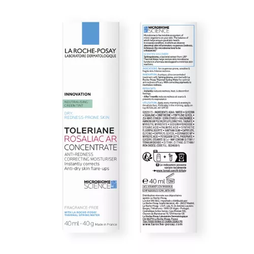 Crema concentrata Toleriane Rosaliac AR, 40ml, LA ROCHE-POSAY